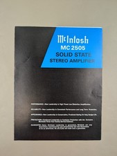 McIntosh MC 2505 Solid State Stereo Amplifier Brochure D-1061