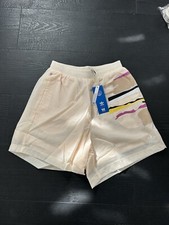 Adidas Cream Fitness Shorts UK 6 EU 34 Multi Colour BNWT