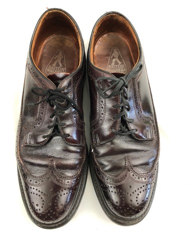 British Walkers Men's Oxblood Wingtips Shoes size 8D