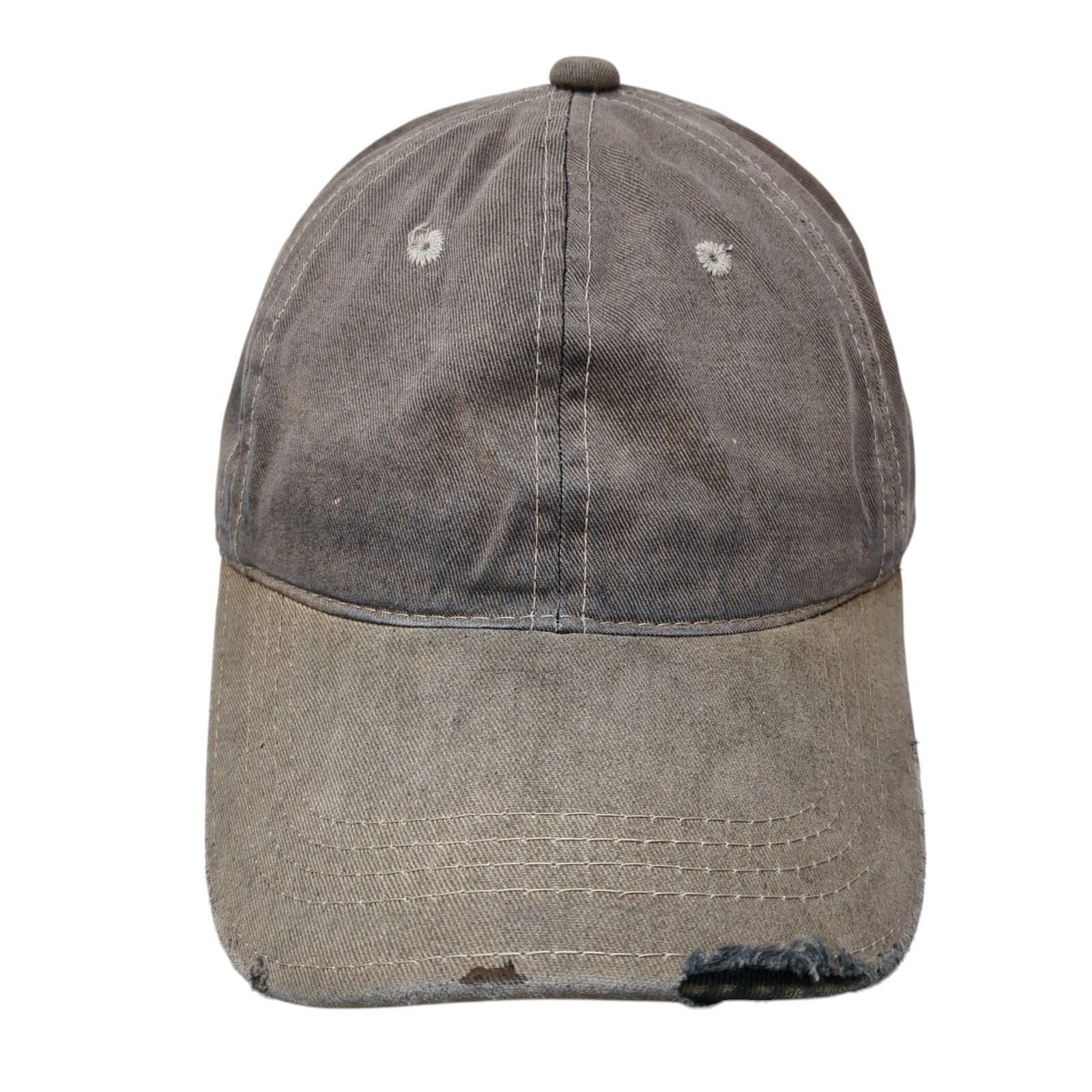 Unbranded Slideback Hat Multicolor OS Adjustable Vented Holes 6 Panel Distressed