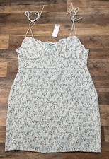 Urban Outfitters Dress Womens XXXL Blue Motif Print Sleeveless Mini NWT 3XL