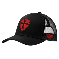 Fantastic Tees Knights Templar Crusader Cross Men's Trucker Hat