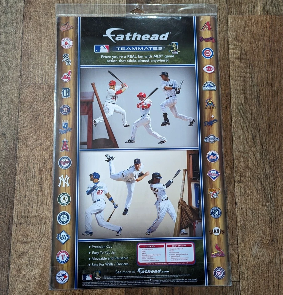 ROY HALLADAY PHILADELPHIA PHILLIES 标志全新 FATHEAD 团队贴纸套装  — 第 2/2 张图片