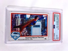 1978 Topps Superman Movie #65 Soaring Above The City - PSA: EX-MT 6
