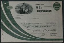 Lot 27 X MEI Corporation 1970er/1980er 100 shares