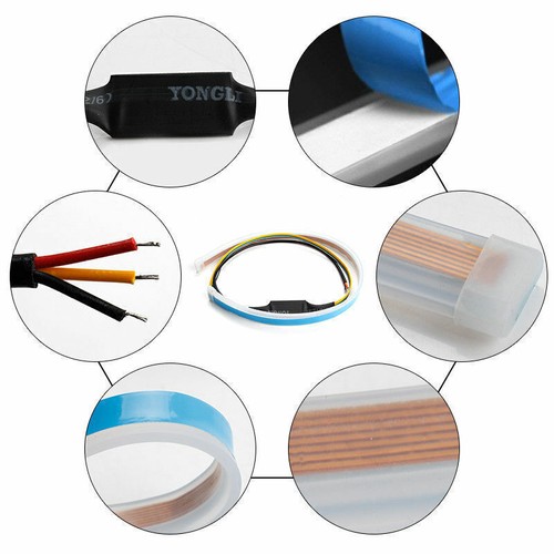 Tira de luz de señal de giro DRL flexible secuencial de faros 30/45/60 cm - Imagen 10 de 25