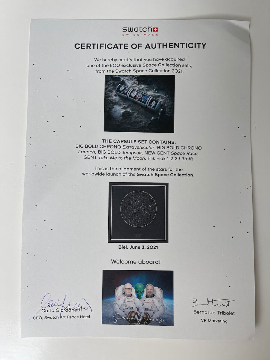 Swatch NASA Space Collection limited edition set of 6 Swatch NASA Space Collection limited edition set of 6