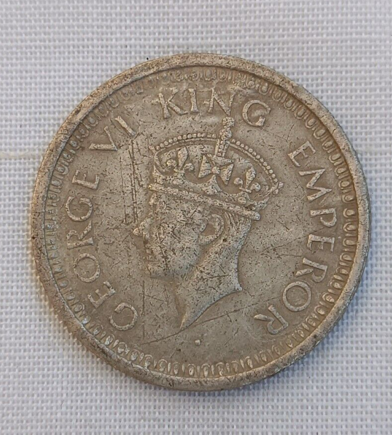 1945 BRITISH INDIA 1 ONE RUPEE KING GEORGE VI SILVER COIN | eBay