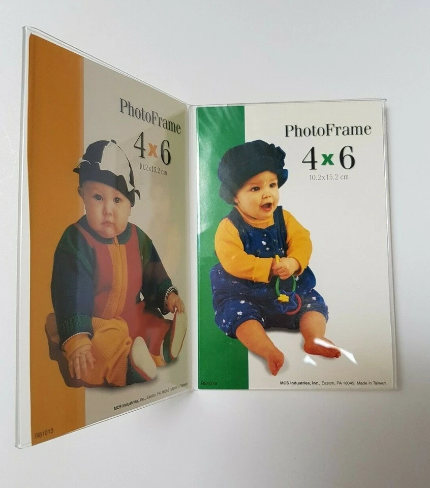 Clear Acrylic 4×6 Self Standing Double Picture Frames Family 👪 Limited Edition  - Image 3 of 4