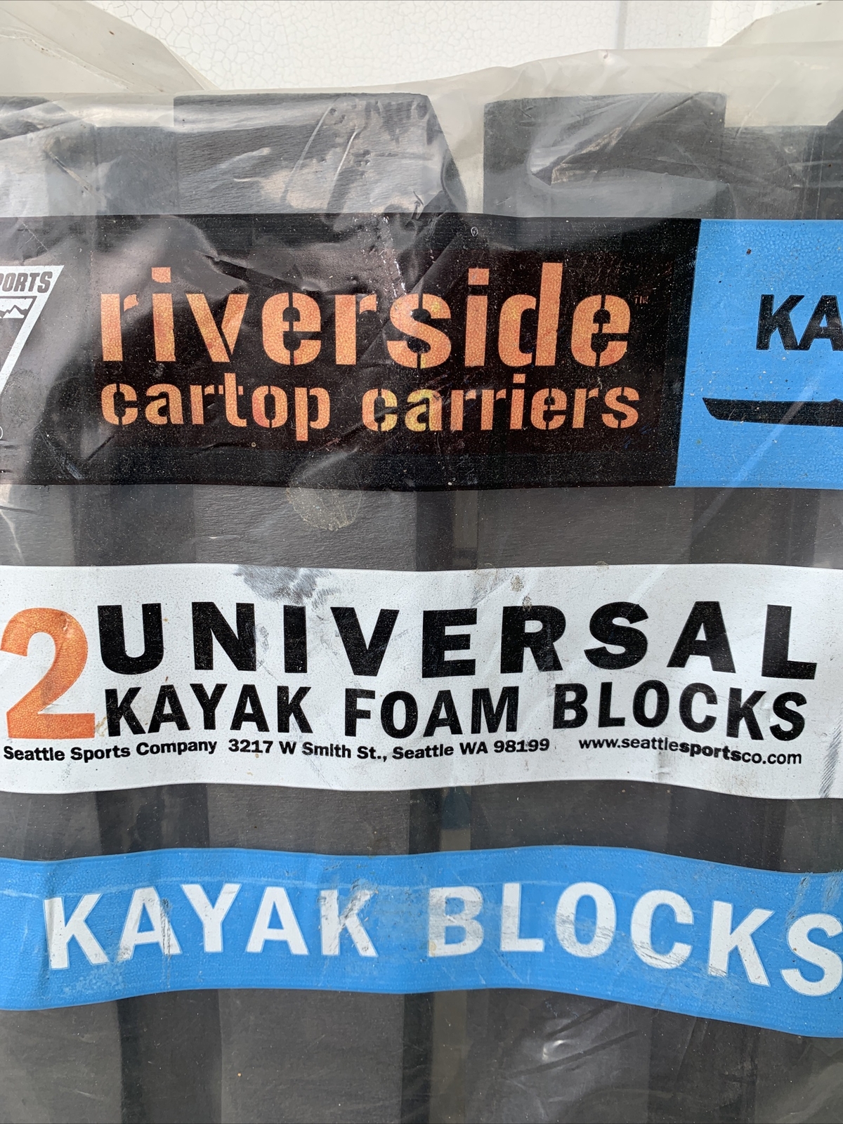 Seattle Sports Co Kayak Riverside Cartoon Carriers Universal Foam Blacks 18&rdquo; Set