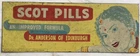 India Rare Vintage Advertisement Tin Sign Board Art Scot Pills Dr Edinburgh