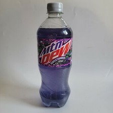 New One 20oz Bottle of PURPLE THUNDER Mountain Dew Exclusive Berry Plum Pre