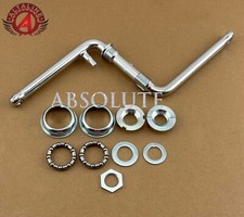 VINTAGE LOWRIDER 6 1/2" (165MM) ONE/PIECE BICYCLE CRANK CHROME W/ BOTTOM BRACKET