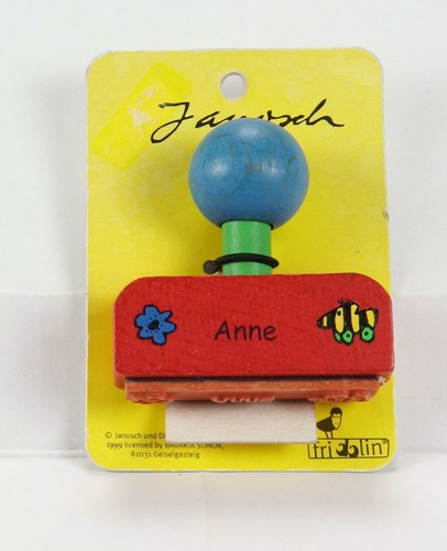 Stempel Namensstempel Blume+Tigerente Mädchenname Anne - Bild 1 von 1