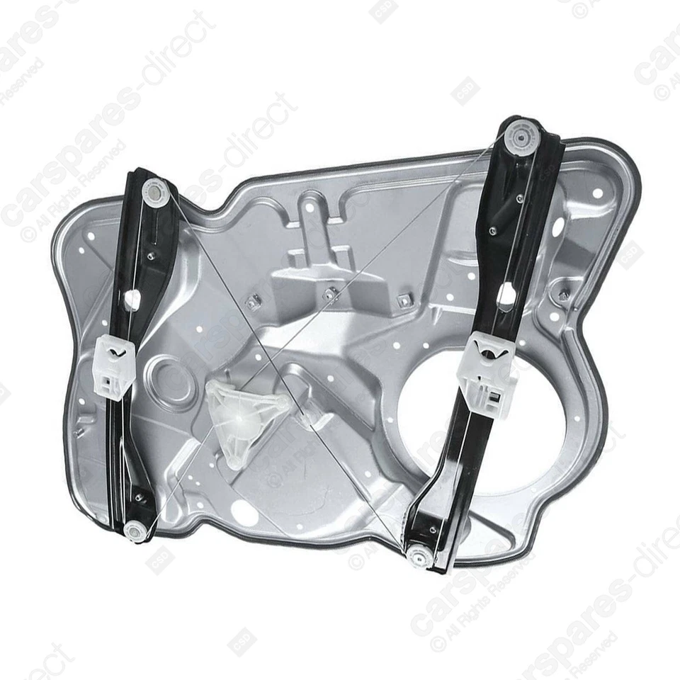 SKODA OCTAVIA MK2 2004-2013 FRONT LEFT PASSENGER WINDOW REGULATOR & PANEL - Image 4 of 4