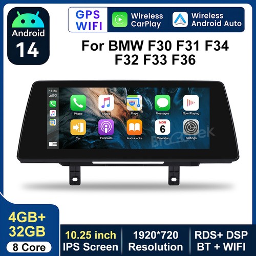 Android 14 For BMW F30 F31 F34 F32 F33 F36 Car Stereo Carplay Auto Radio WiFi - Picture 2 of 15