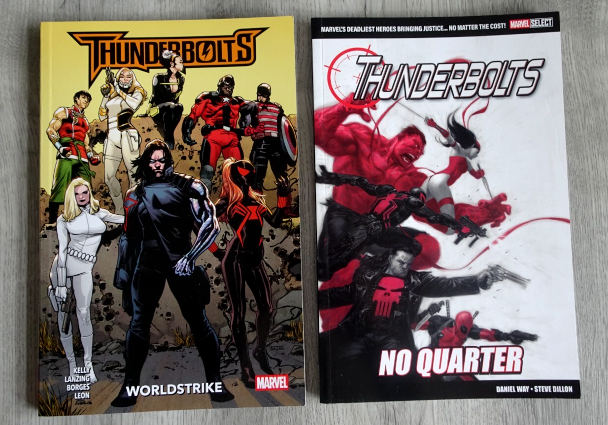 Marvel  Thunderbolts Comic X 2 Worldstrike No Quarter Collin Kelly  Paperback