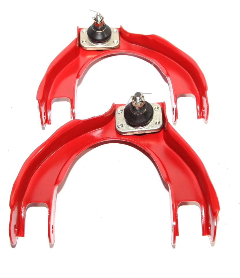 Brazo de inclinación ajustable superior delantero rojo para Honda Civic/CRX 88-91 Foto 3 de 4