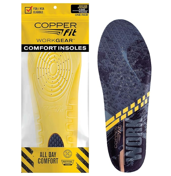 Men's Work Gear Heavy Duty Insoles for Standing All Day Free Shipping