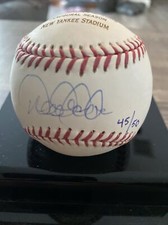 2009 Yankees Inaugural Signed Auto Autograph Baseball / 50 Derek Jeter  COA