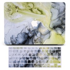 Bright Shiny Color Ink Marble Case For Macbook M4 Pro 14 16 Air 13 15 11 12 inch