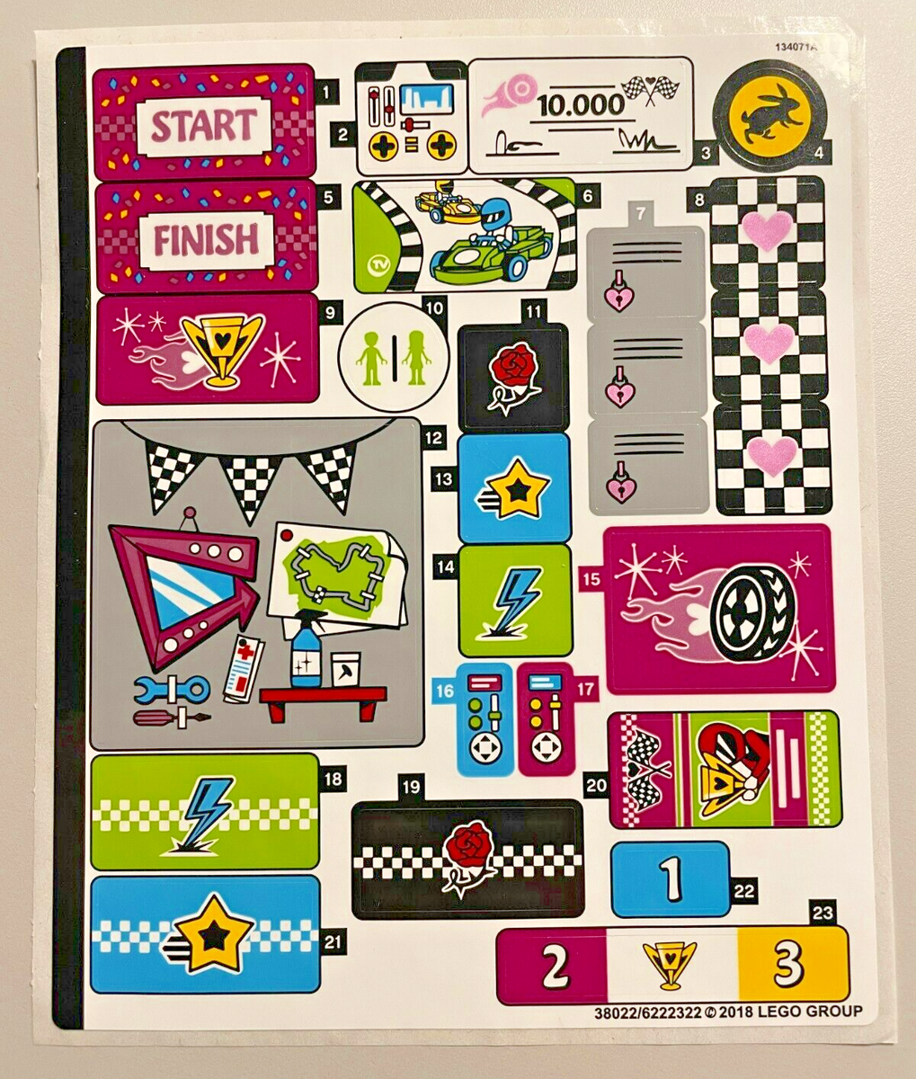 NEW LEGO | Sticker Sheet for Set 41352 - Friends - The Big Race