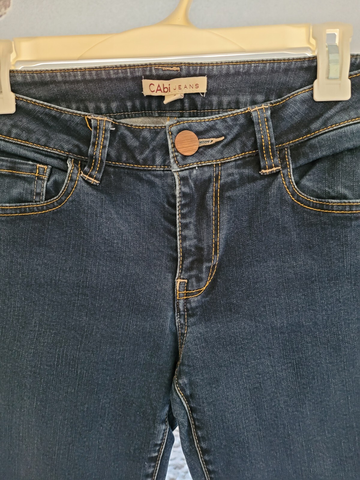 CAbi Basic Classic Solid Skinny Denim Blue Jeans … - image 6