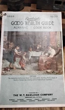 1937 Rawleigh’s Good Health Guide Almanac & Cookbook Softcover