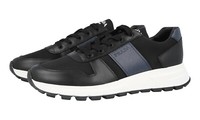 Prada Leder Prax01 Sneaker - 4E3463 - Schwarz Weiss Blau Navy - Neu - 9 43