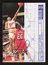 1994-95 Collector's Choice Silver Signature #372 Stacey Augmon - Atlanta Hawks