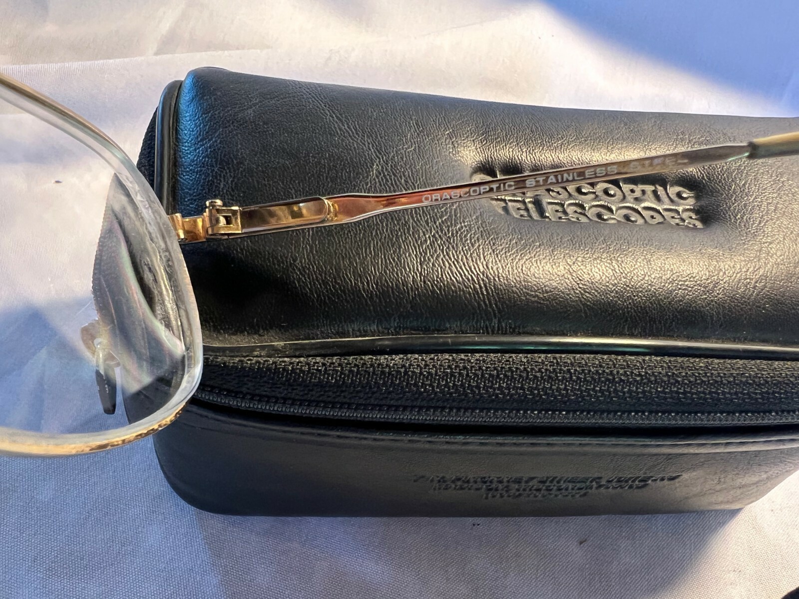 Orascoptic Loupes Stainless Steel Gold Frames w/Soft Case eBay