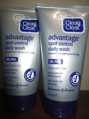2x Clearasil advantage sport control daily wash 150 ml oil free