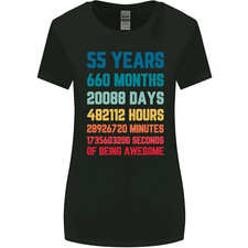 55th Birthday 55 Year Old Womens Wider Cut T-Shirt