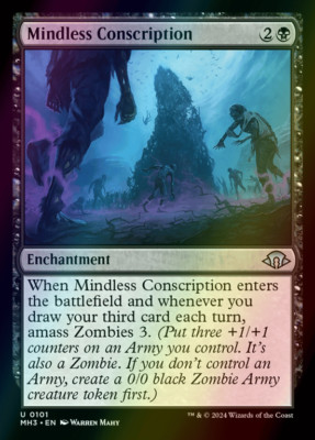 MTG Mindless Conscription Foil ** Modern Horizons 3 ** English (NM)
