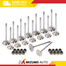 Intake Exhaust Valves w/ Seals Fit 91-00 Mazda Miata Protege Ford Escord 1.8 BP