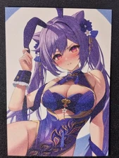 Keqing Goddess Story Doujin Frosted Waifu Trading Card Genshin Impact