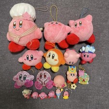 Kirby Plush Keychain Set 18 Pieces Collectible Soft Vinyl Mascot Japan Anime