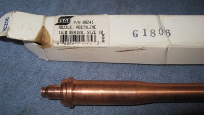 OXWELD (ESAB) series 1510  p/n 08Z41  nozzle tip acet cutting tip size 10 NOS