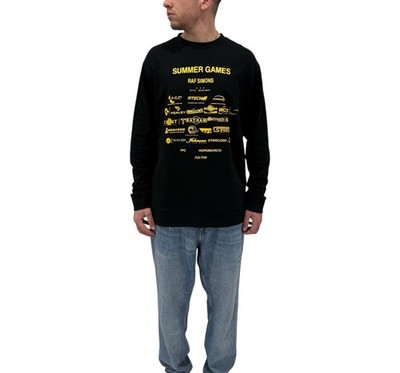 RAF Simons FW Herren Sweatshirt ''Summer Games'' Printed Oversized Pullover Gr.S