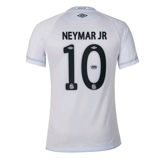 [正規品] Santos FC Neymar Jr. シャツ 10番Mサイズ Santos Fc Neymar 10 Jersey Umbro Fan - White-Black Authentic 2025