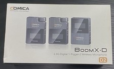 comica Wireless Lavalier Microphone, BoomX-D2 2.4G Compact Wireless Lapel