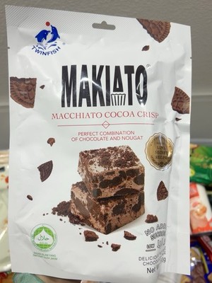 Twinfish MAKIATO Nougat Crisp Chocolate 150g - USA SELLER