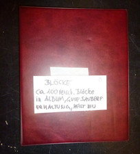 Nr13 Briefmarken Blöcke Sammlung in Mappe ca. 100 Stück meist EU