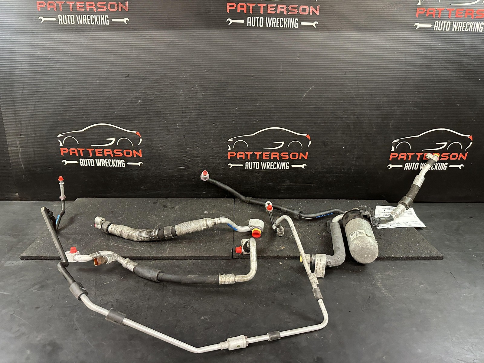 03-12 BENTLEY CONTINENTAL 6.0 AIR CONDITIONER HOSE LINES COMPLETE SET 3D0820189D