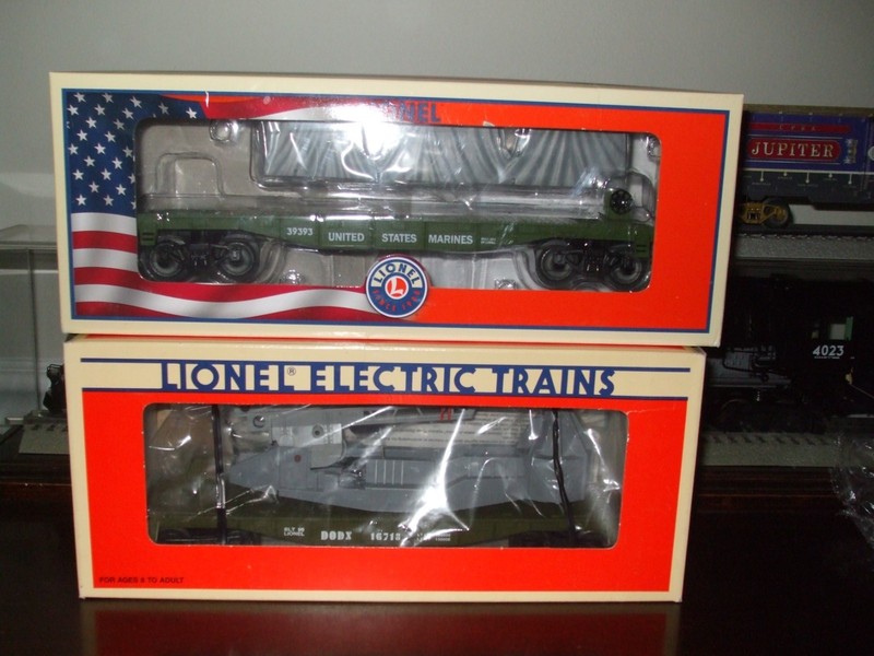 ✅ Lionel 2 SUM U.S.M.C. MISSLE Launching Car & FLATCAR W/LOAD BOTH NIB