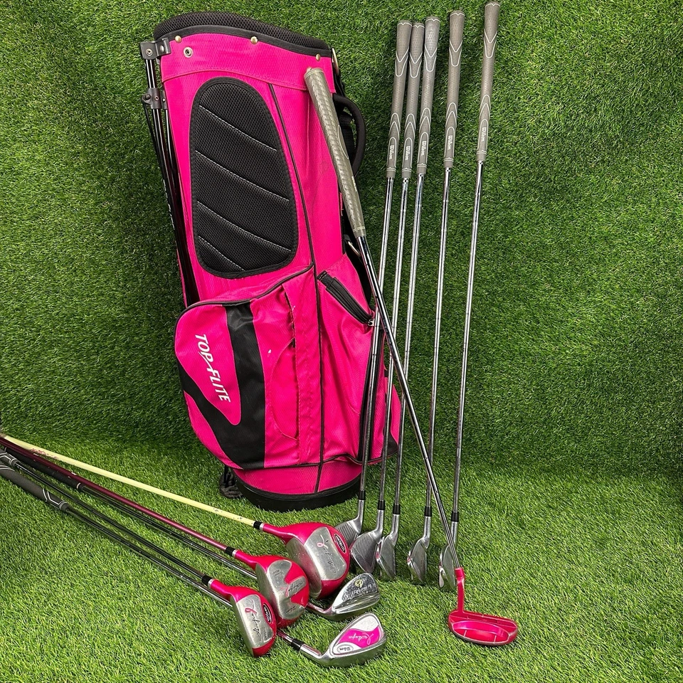 Набор клюшек для гольфа женский Wilson Hope осведомленность о раке молочной железы ⛳️ 11 розовый под правую руку с сумкой - Изображение 2 из 4