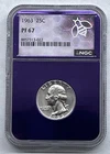 1963 25C Washington Quarter Silver Proof NGC PF 67 - Purple Core TraderBea