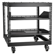 New/9U Open Frame Server Rack, 23''-40'' Adjustable Depth, Free Standing or Wall