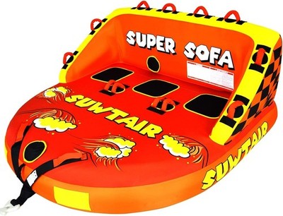 X-LARGE Super Sofa Towable Ride-On Boating 1-4 Rider Inflatable 93x85x35in