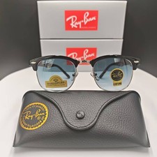 Ray-Ban RB3016 Clubmaster Sunglasses 145mm Black Frame Gradient Gray Lens 51mm